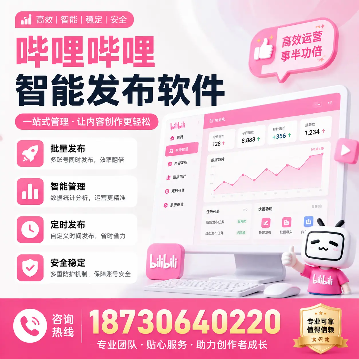 如何评估哔哩哔哩智能发布软件的ROI?南平 企业必读